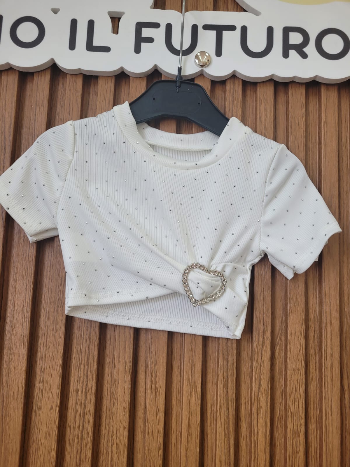 T-Shirt Neonata dettaglio cuore