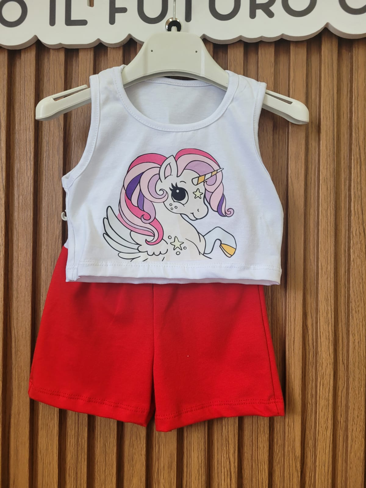 Coordinato Neonata con dettaglio unicorno