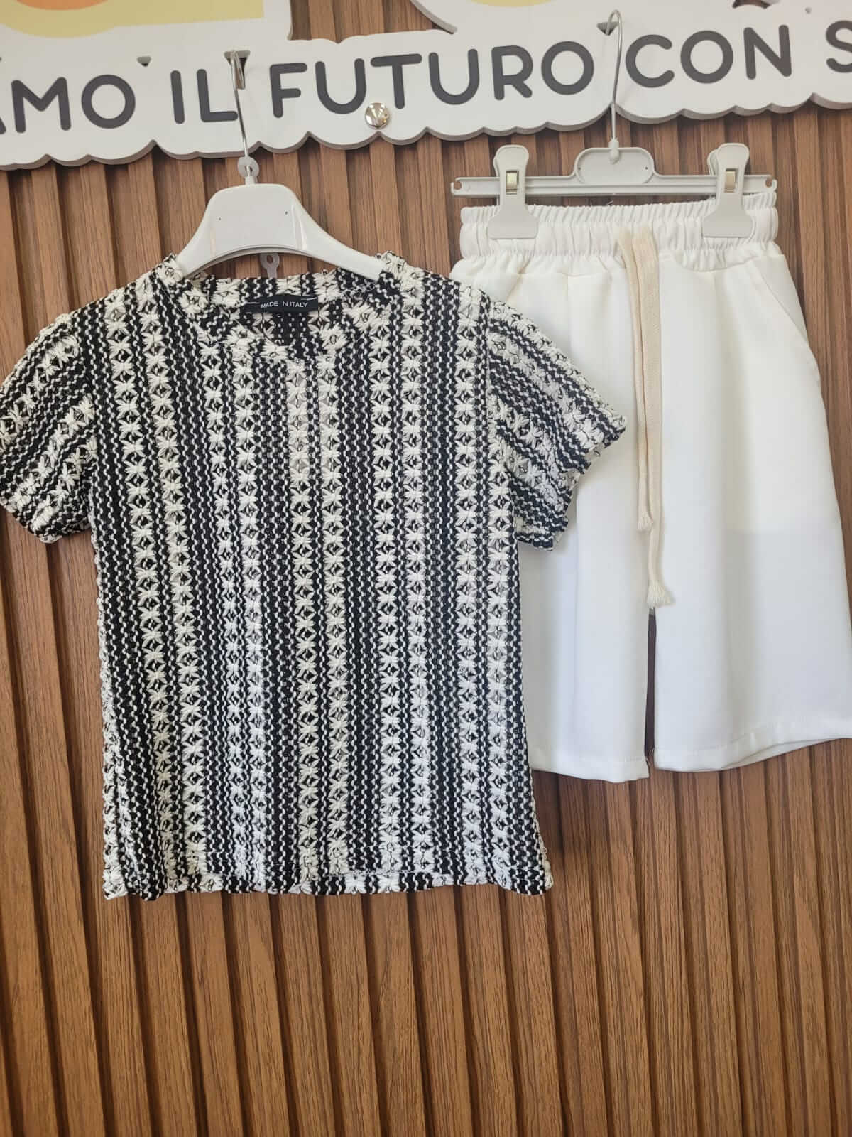 Coordinato Black & White Bambino