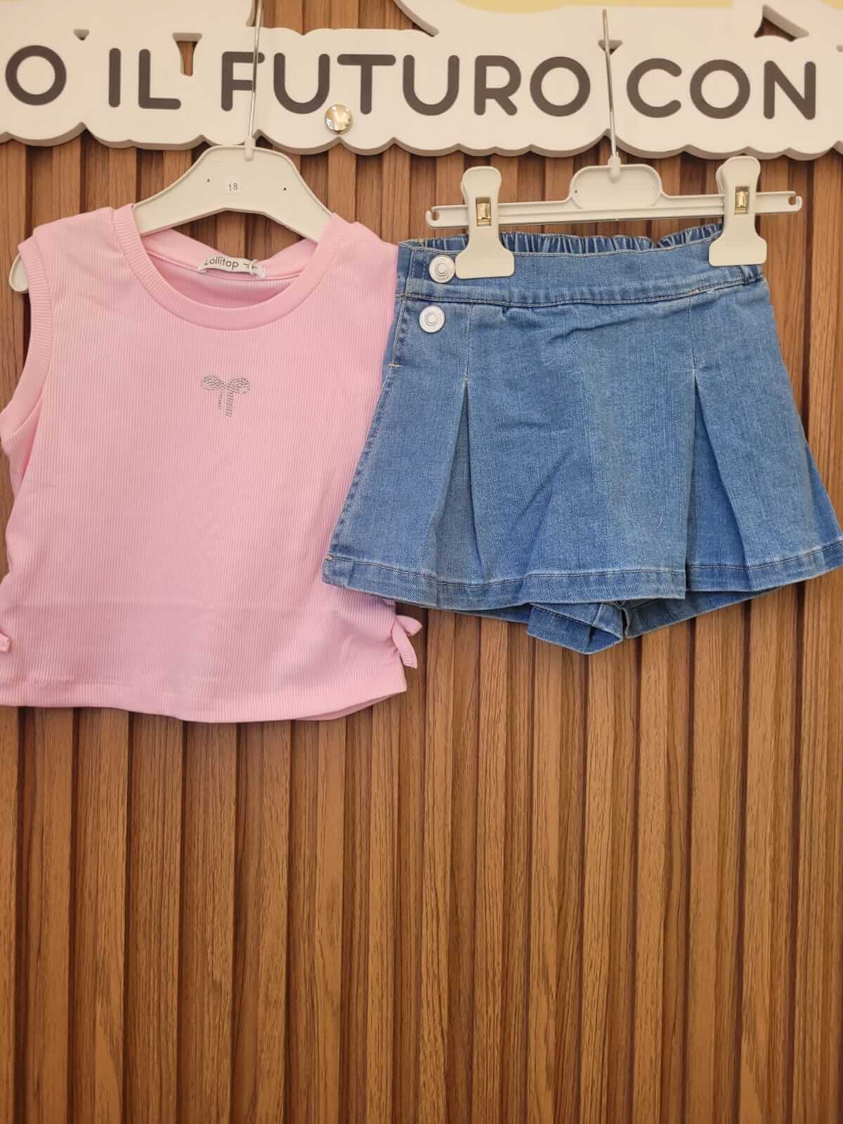 Coordinato Top e Gonna Bambina
