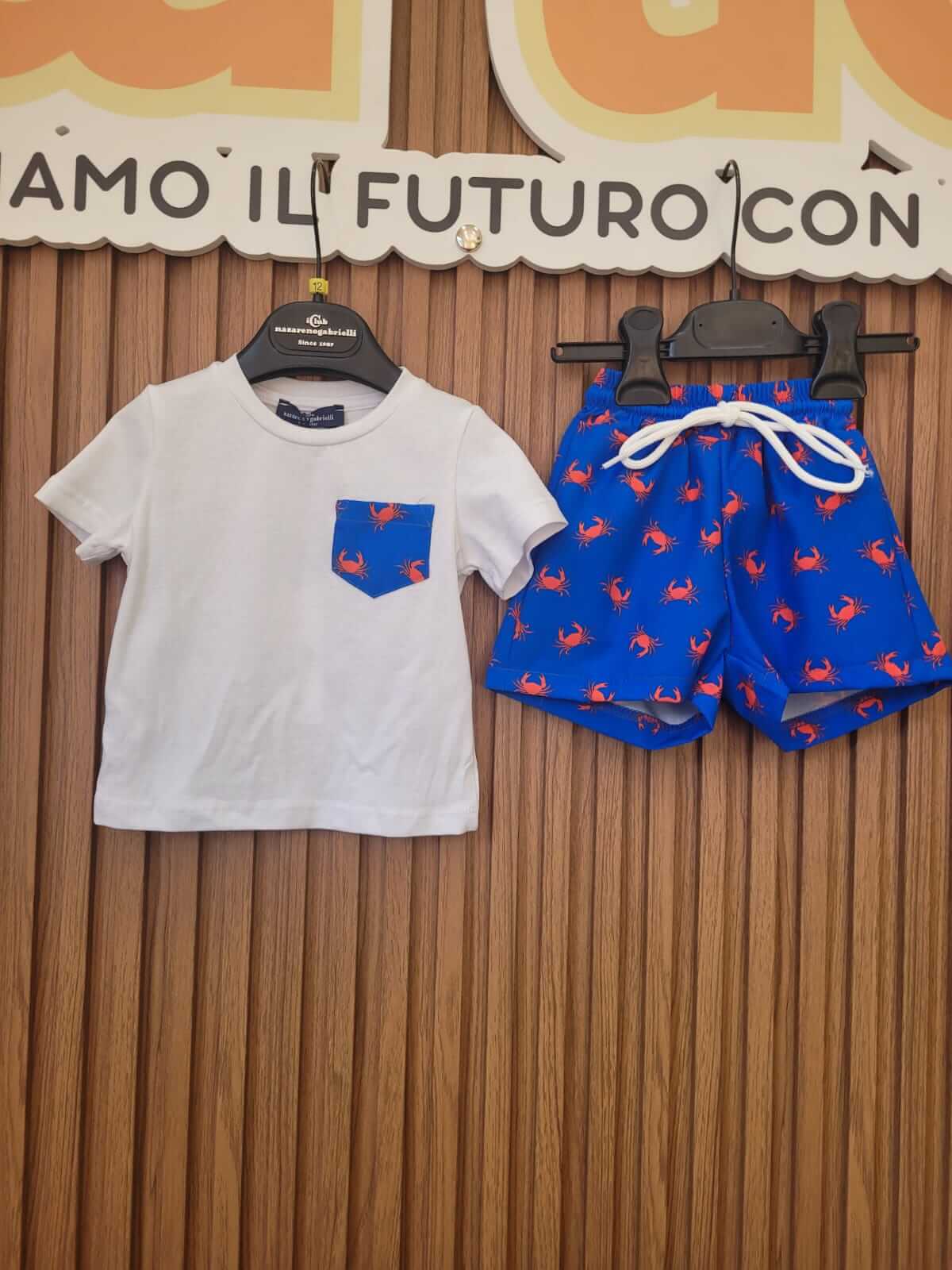 Costume + Shirt dettaglio Granchio Bambino
